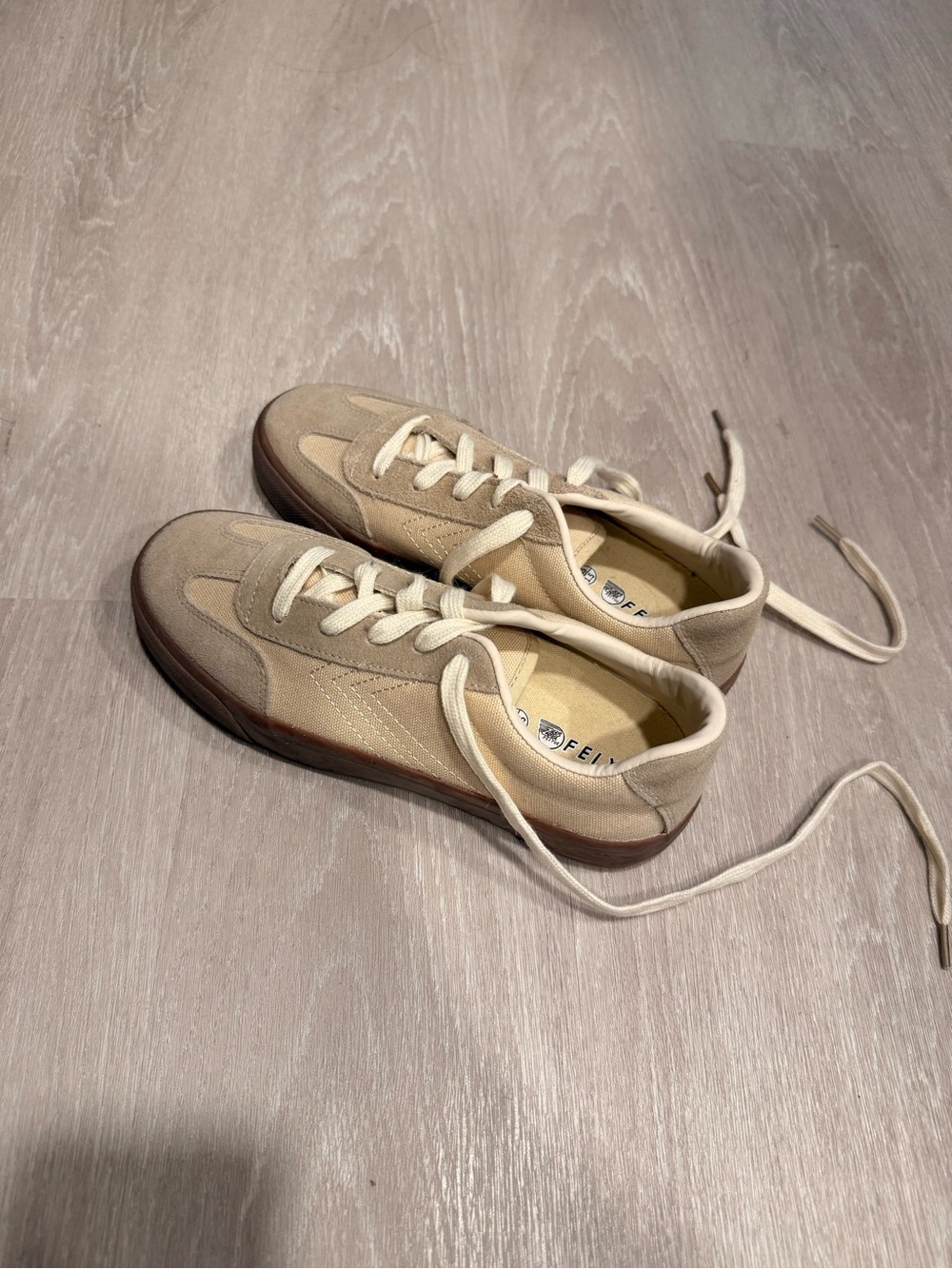 Feiyue Beige and Brown Women’s Sneakers